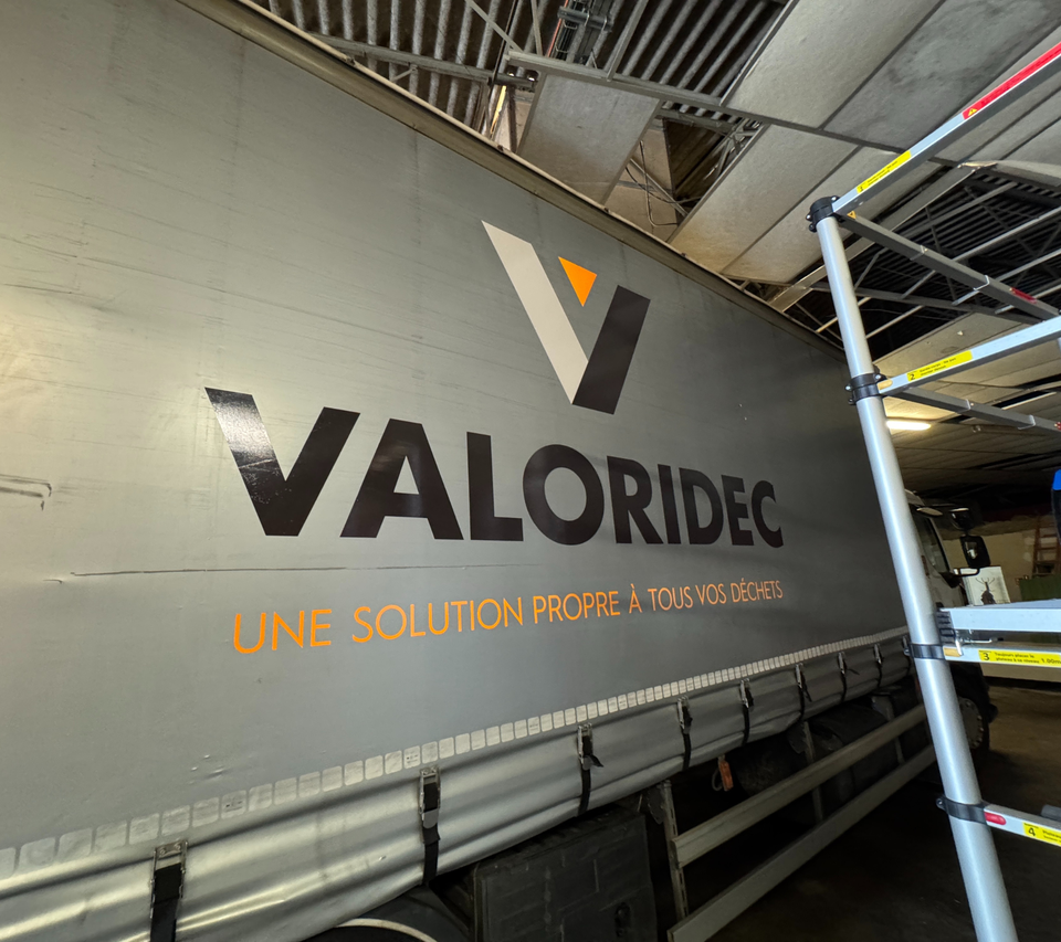 Flocage de camion pour VALORIDEC